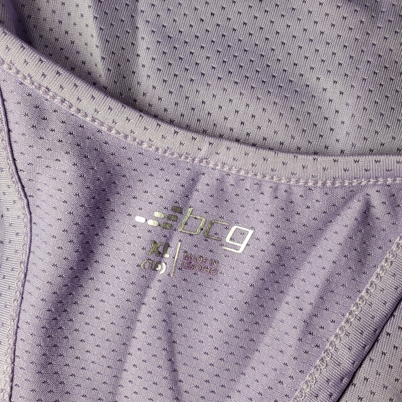 nwt bcg training tech mesh back tank top girls size xl 16 upf 50 purple rose - Picture 2 of 15
